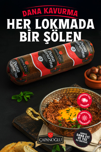 Çapanoğlu Geleneksel Dana Etinden Blok Dana Kavurma 2200-2500 gr Yumuşak Doku Yoğun Lezzet