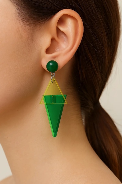 Miniso Renkli Akrilik Küpe