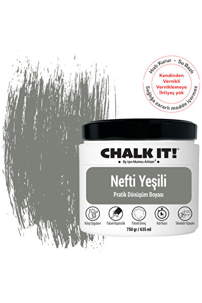 Işın Mumcu Artisan Chalk It Kendinden Vernikli Boya | Nefti Yeşili