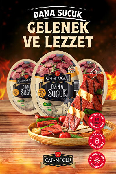 Çapanoğlu Dana Etinden Kangal Sucuk 200 gr Fermente Vakumlu Ambalaj Pratik Kahvaltılık ve Yemeklik