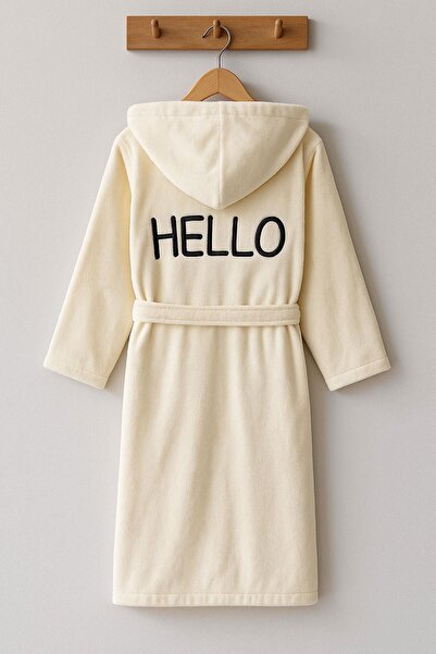COTENCONCEPT Plain And Hooded Cotton Children's Bathrobe