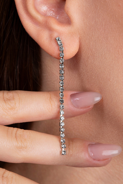 Elika Silver Zarif Su Yolu Model Küpe ELKBRT1008