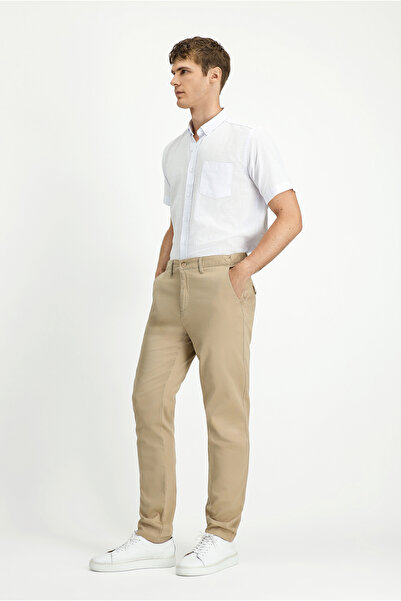 Kiğılı Slim Fit Slim Fit Lycra Canvas / Παντελόνι Chino με ελαστική μέση