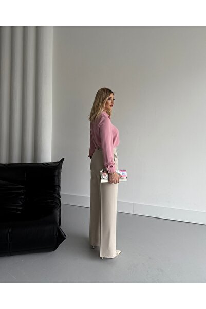 VUNTAL Çift Düğmeli Şık Pantolon