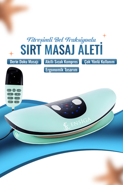 EN SİGA Titreşim Bel Traksiyon Cihazı Termal Terapi Fonksiyon Derin Doku Ağrı...