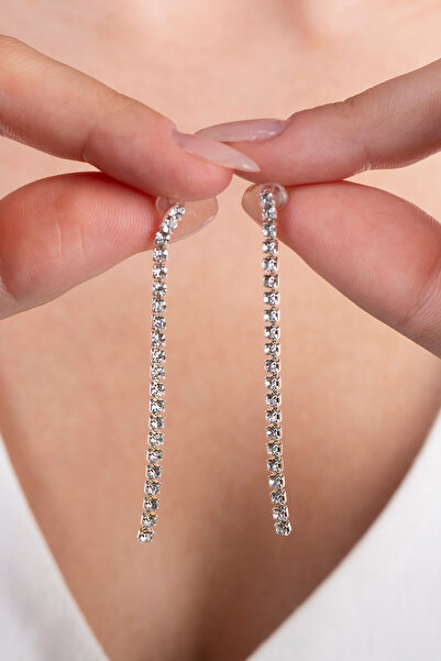 Elika Silver Zarif Su Yolu Model Küpe ELKBRT1008