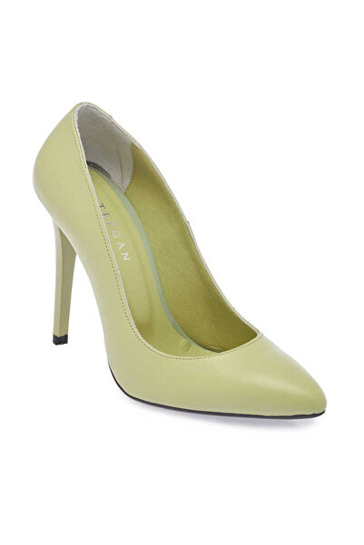 Tergan Yeşil Hakiki Deri Kadın Stiletto - K24I1AY67482-S1X