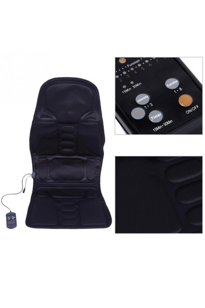 barste Husa Scaun cu Incalzire si Masaj, Auto sau Birou, 12V si 220V, Telecomanda