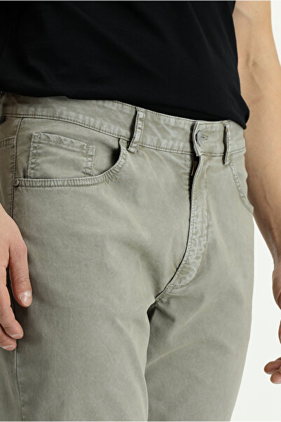 Abdullah Kiğılı Καμβάς Lycra / Παντελόνι Chino με κανονική εφαρμογή