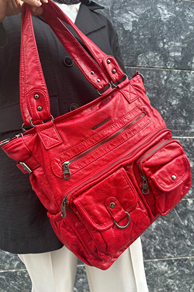 Just Polo Women's New Season 2-Compartment Luxury Soft Leather Adjustable Cross Strap Stylish Shoulder Bag