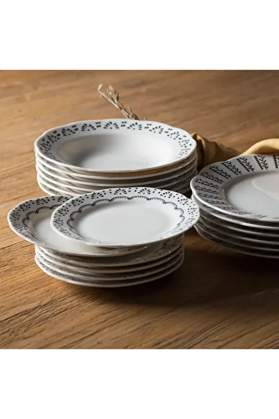 Mudo Concept Black Pearl 2-Piece Boat Plate Set
