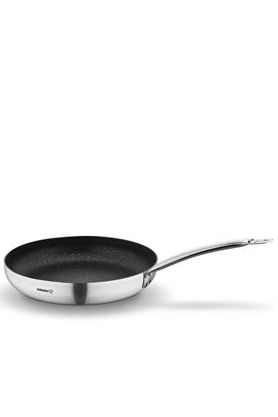 KORKMAZ Gastro Stainless Steel Frypan. Capacity 22×4.5 cm
