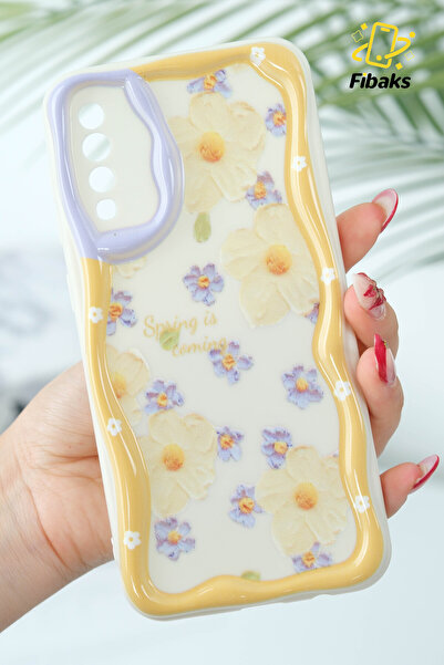 Fibaks Galaxy A50/a30s Uyumlu Kılıf Tasarımlı Desenli Kamera Korumalı Papatya Çiçek Renkli Silikon Kapak