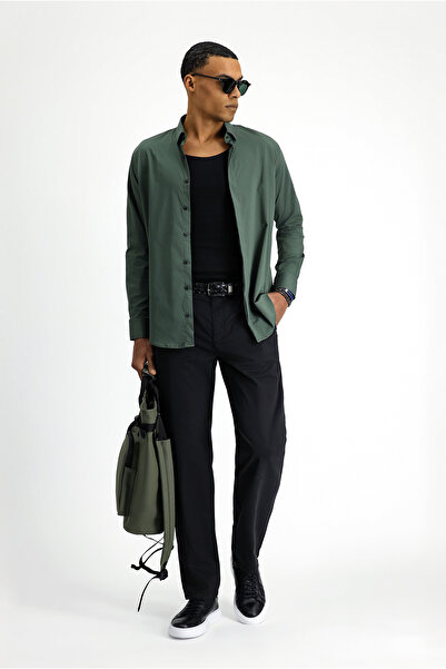 Kiğılı Regular Fit Likralı Kanvas / Chino Pantolon