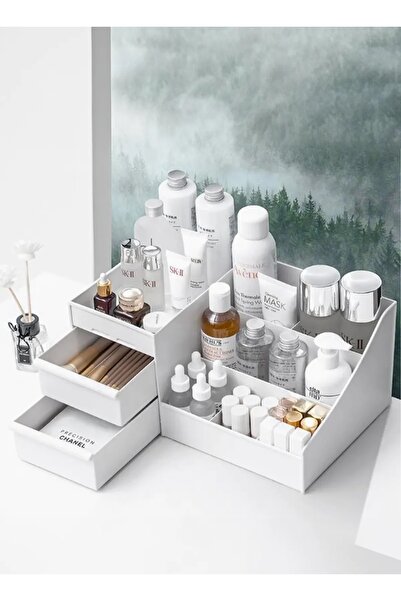 Bayev Petite Mini Комод для косметики з висувними ящиками Організатор косметики Офісний пенал з відділеннями для парфумів, помад і прикрас