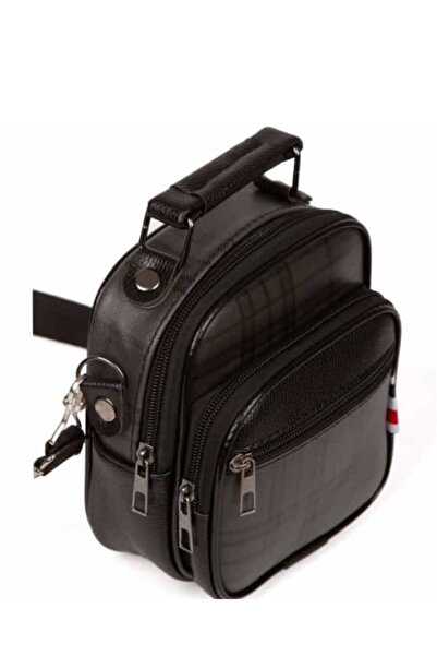 Newish Polo Сумка через плече листоноші в клітинку зі штучної шкіри - міні-розмір економічна