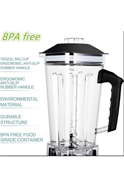 Generic خلاط تجاري حديدي 1600 واط 2.0 لتر