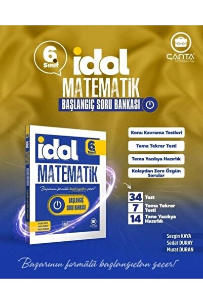 Çanta Yayınları 6. Sınıf İdol Matematik Başlangıç Soru Bankası / Sezgin Kaya ...