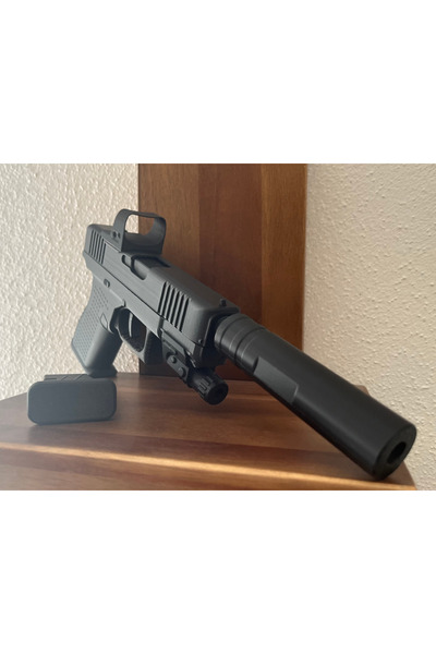 Szdesing Glock 19 Aksesuarlı Hareketli Dekoratif Model