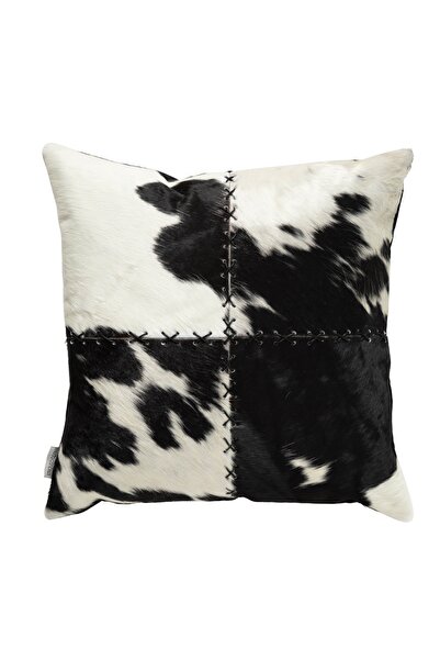 Mudo Home SOPHIA DERİ KIRLENT SİYAH BEYAZ 45X45