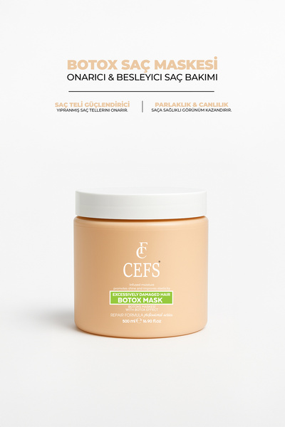 cefs Besleyici Onarıcı Keratin Botoks Etkili Yoğun Saç Bakım Maskesi 500 ml