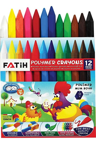 Fatih Mum Boya 12 Renk Kısa