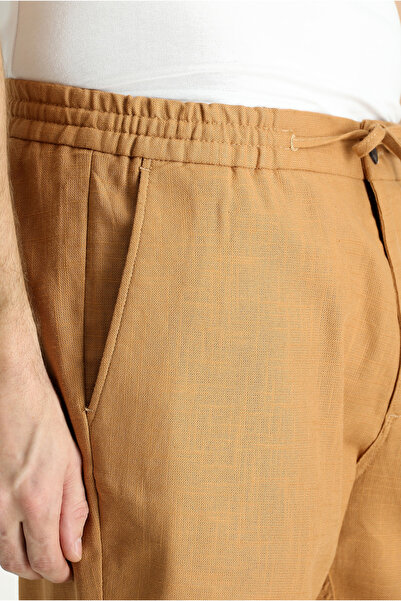 Kiğılı Regular Fit Beli Lastikli İpli Pamuk Pantolon