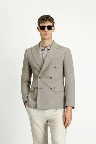 Kiğılı Сlim Fit Обтягуючий крій з візерунком Круазе піджак