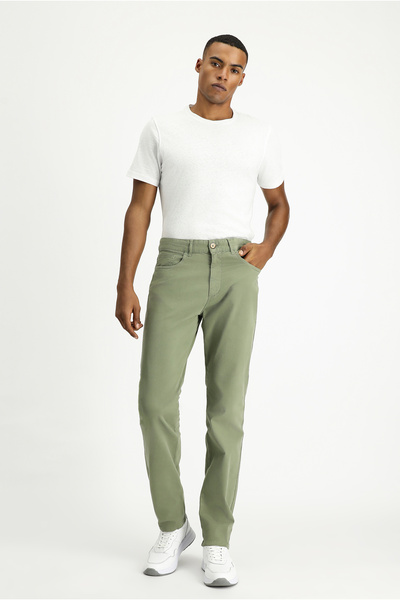 Kiğılı Regular Fit Lycra Canvas / Chino Pants