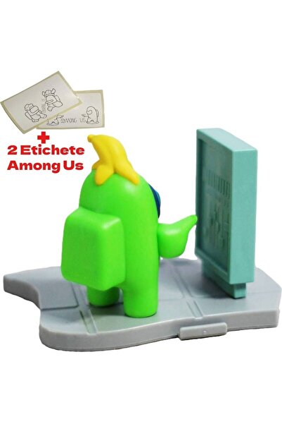 AMONG US Set Figurine Among Us, 4 piese+2 etichete, V5, Banana 10x7cm