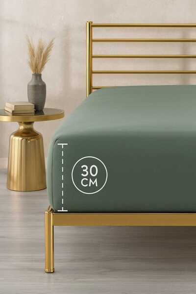 MİLAYS LİFE HOME COLLECTİON 100% Cotton Single or Double Size Fitted Bed Sheet (Fi̇tted Jersey/Combed Cotton Bed Sheet)