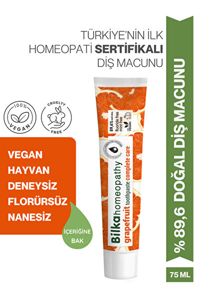 Bilka Collection Bilka Homeopati Sertifikalı Diş Macunu Greyfurt – Doğal, Flo...