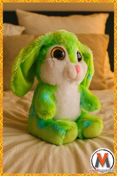 viyolmarketim Sevimli Peluş Tavşan 25 cm – Uyku & Oyun Arkadaşı, Karışık Renk...