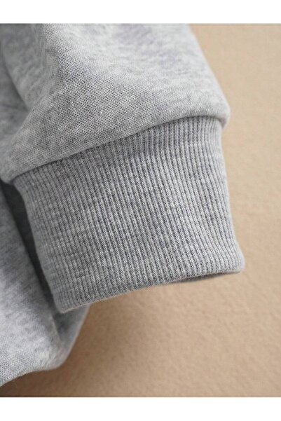 NAKRUF Kadın Oversize Kapüşonlu Eşofman Takımı Kışlık Içi Pamuklu