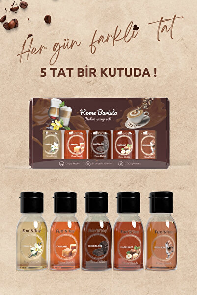 Fun'N'Joy Fun'n'joy Kahve Şurup Seti / Home Barista 5x100 ml