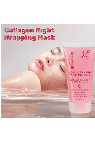 Rein Glatt Cosmetic Pembe Greyfurt Özlü |Soyulabilir Kolajen Porselen Cilt Nemlendirici Gece Maskesi Collagen Night Mask