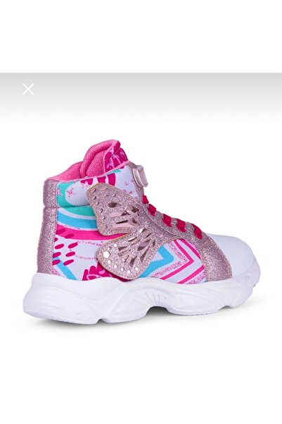 BUCKHEAD Girl's Winged High Top Sneakers - Velcro Sports Shoes