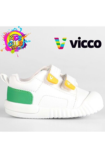 Vicco حذاء رياضي للأطفال من Forum First Step لتقويم العظام باللون الأبيض