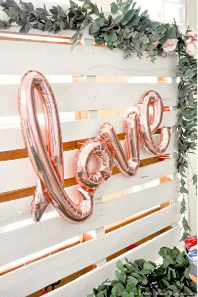 SkyPop 1 قطعة بالون برونزية كبيرة بحروف الحب، للحبيب، اليوم الخاص، عيد الميلاد.