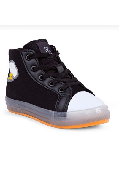 BUCKHEAD Unisex Kids Lighted Ankle Orthopedic Sole Sneaker - Lace-up Zippered