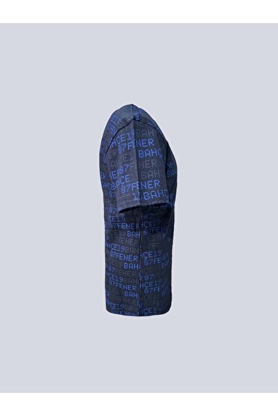 Fenerbahçe S.K. 25/26 Season Tribün T-Shirt Fb 1907 Pattern Tribün Jersey Dark Blue