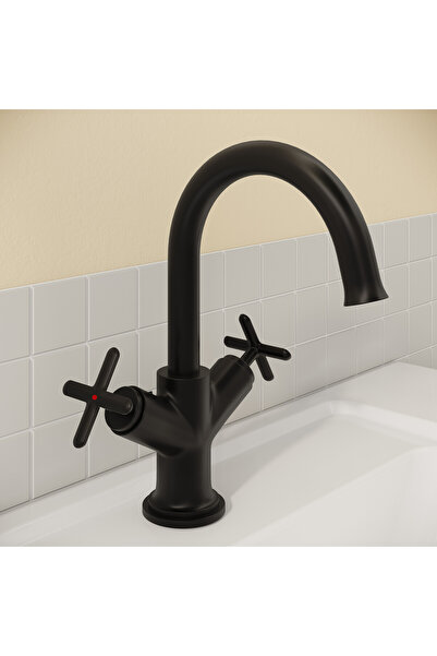 VitrA Origin A4255636WTC Lavabo Bataryası, Mat Siyah