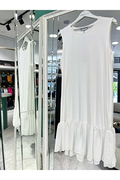 MERAM BUTİK MISSEMRAMISS İÇLİK TUNİK - BEYAZ - 36