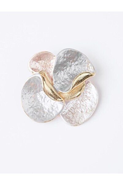 Jimmy Key Karışık Mine Detaylı Asimetrik Figürlü Broş