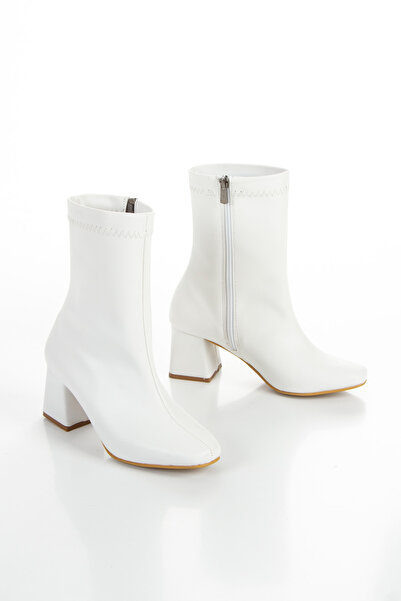 muhhu moda Γυναικεία, Μποτάκια με τακούνι, Πλαϊνό φερμουάρ,