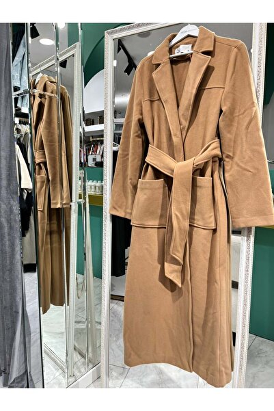 MERAM BUTİK Vuu Case Coat - Camel - 38