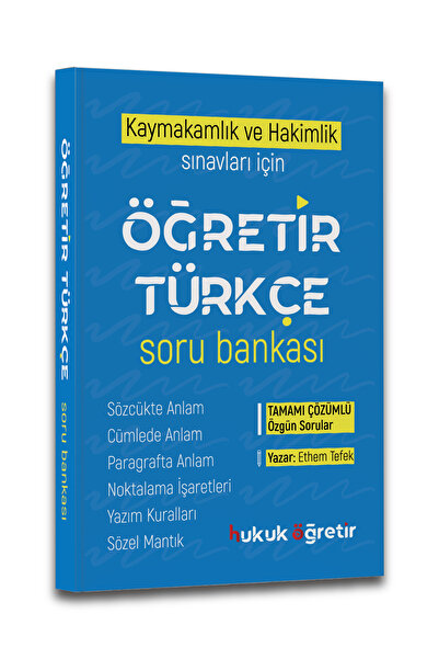 hukuk öğretir 2026 Kaymakamlık Ve Hakimlik Ortak Alan Türkçe Soru Bankası Tyt...