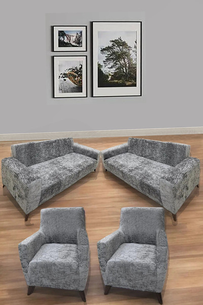 HANSARAYHOME Kadife Lastikli 3 3 1 1 Koltuk Örtüsü Takımı| Kanepe Kılıfı| Çekyat Örtüsü Kılıfı