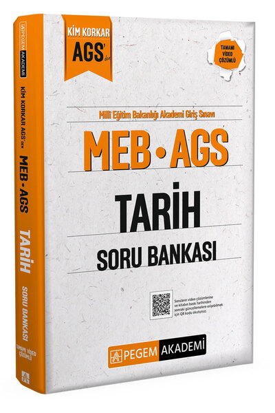 Pegem Akademi Yayıncılık MEB AGS Kim Korkar Tarih Soru Bankası Tamamı Çözümlü