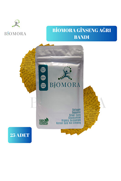 Biomora Ginseng ağrı bandı Hızlı etkili ve rahatlatıcı 25 adet
